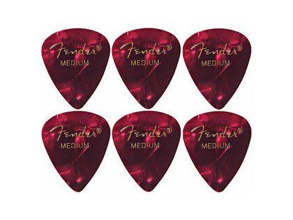 Fender 351 Shape Premium Pick Medium Red Moto