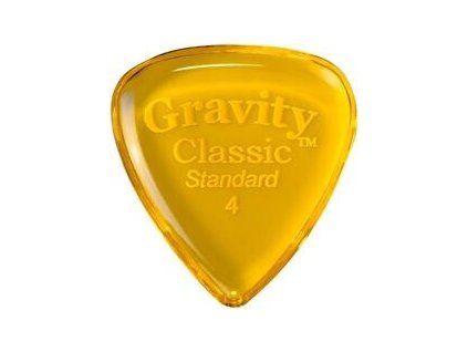 Gravity Picks GCLS4P Classic Standard 4.0mm Polished Yellow