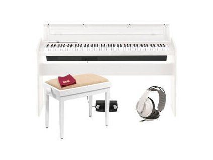Korg LP180 White Digital Piano Bench