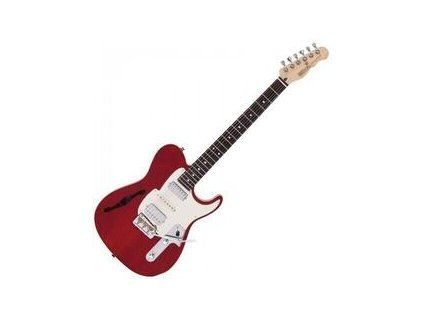 Fret King Black Label Country Squire Semi-Tone Deluxe See Thru Red