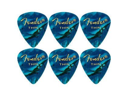 Fender 351 Shape Premium Pick Thin Ocean Turquoise