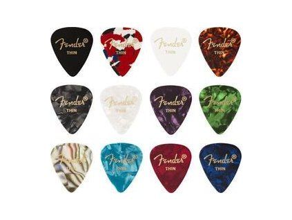 Fender 351 Shape Celluloid Medley 12 Pack