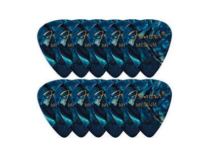 Fender 351 Shape Premium Pics Ocean Turquoise Medium 12 pack