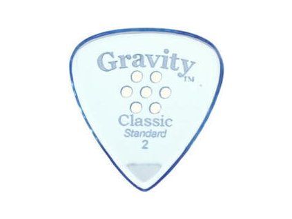 Gravity Picks GCLS2MM Classic Standard 2.0mm Multi-Hole Grip Blue
