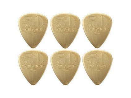 Dunlop 442R73 50th Anniversary Gold Nylon Pick, 0.73