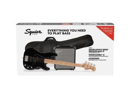 Fender Squier Affinity Series Precision Bass PJ Pack MN Black