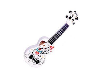 Mahalo Soprano Ukulele Dalmatian White
