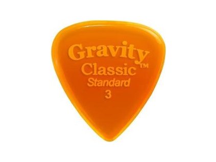 Gravity Picks GCLS3P Classic Standard 3.0mm Polished Orange