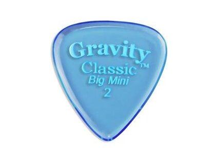 Gravity Picks GCLB2P Classic Big Mini 2.0mm Polished Blue