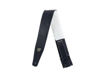 Ernie Ball 4137 2.5'' Italian Leather with Fur Padding Black