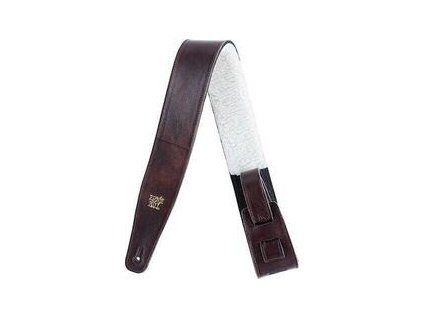 Ernie Ball 4138 2.5'' Italian Leather Strap with Fur Padding Chestnut