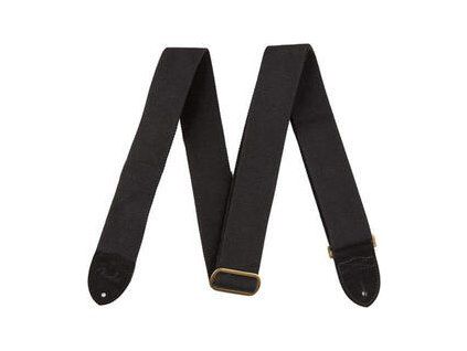 Fender Cotton/Leather Strap Black