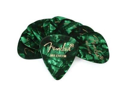 Fender 351 Shape Picks Medium Green Moto Pack