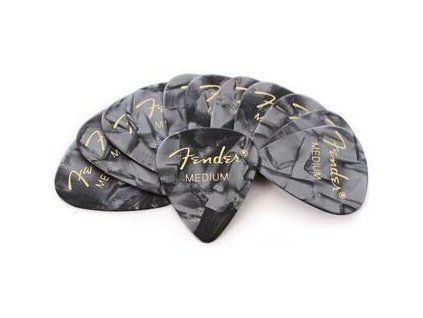 Fender Black Moto 351 Shape Picks Medium 12 Pack