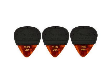 Fender Mojo Grip Picks Celluloid Thin 3 Pack