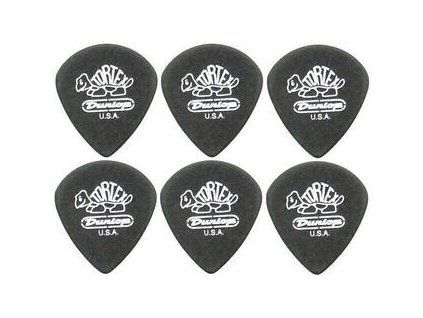 Dunlop 482R 1.00 Tortex Black Gold Jazz Sharp 6 Pack