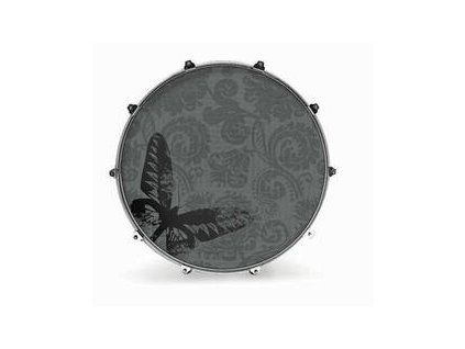 Evans 24" GRAPHIC BUTTERFLY Resonant Drum Head