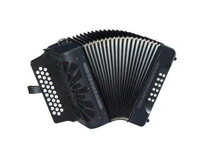 Hohner El Rey del Vallenato ADG Black Black Button accordion