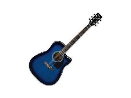 Ibanez PF15ECE-TBS Transparent Blue Sunburst