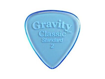 Gravity Picks GCLS2P Classic Standard 2.0mm Polished Blue