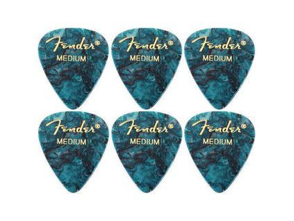 Fender 351 Shape Premium Pick Medium Ocean Turquoise