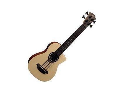 LAG TKB-150CE Tiki Uku Bass Ukulele Natural
