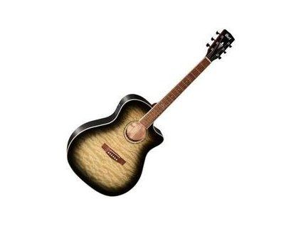 Cort GA-QF-TBB Trans Black Burst