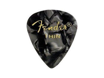 Fender 351 Shape Premium Pick Thin Black Moto