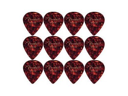 Fender 551 Shape Classic Celluloid Picks Shell Medium 12 Pack
