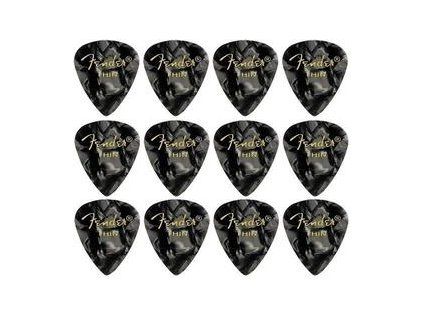 Fender 351 Shape Premium Pick Thin Black MT 12 Pack