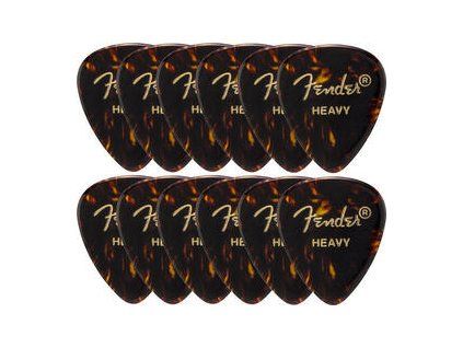 Fender 451 Shape Classic Celluloid Picks Shell 12 Pack
