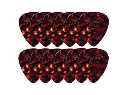 Fender 451 Shape Classic Celluloid Picks Shell 12 Pack