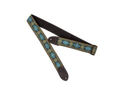 Gretsch Brand Guitar Strap Blue/Orange
