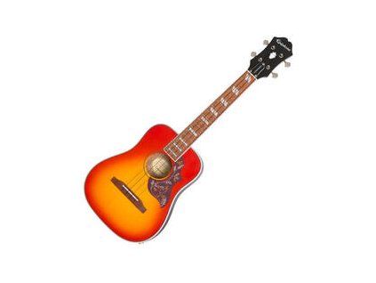 Epiphone Hummingbird A/E Tenor Ukulele Faded Cherry Burst