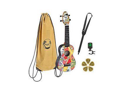 Ortega K2-EM Soprano Ukulele El Muerto