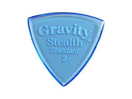 Gravity Picks GSSS2P Stealth Standard 2.0mm Polished Blue