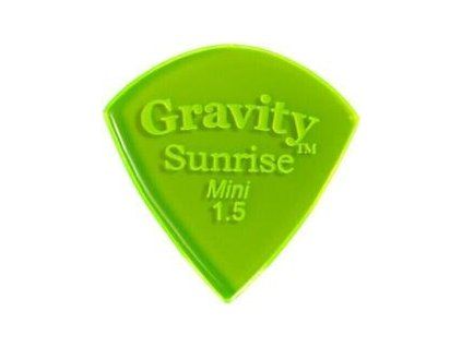 Gravity Picks GSUM15P Sunrise Mini 1.5mm Polished Fl. Green