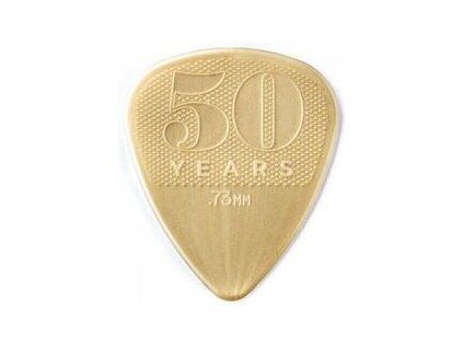 Dunlop 442R73 50th Anniversary Gold Nylon Pick, 0.73