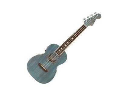 Fender Dhani Harrison Uke WN Tenor Ukulele Turquoise