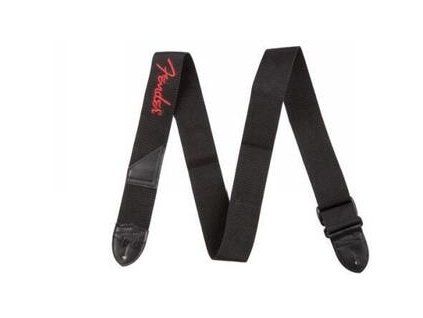 Fender Black Polyester Logo Strap