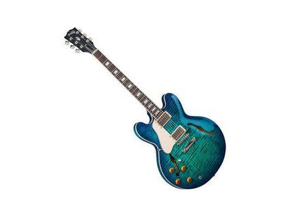 Gibson ES-335 Lefty Figured Aquamarine