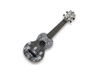 Pasadena WU-21F7-BK Soprano Ukulele Floral Black