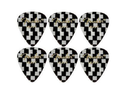 Fender 351 Shape Premium Pick Checker 6 Pack