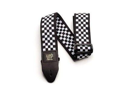 Ernie Ball Checkered Jacquard Strap Black/White