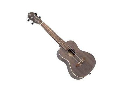 Ortega Concert Ukulele Coal Black Bottom and