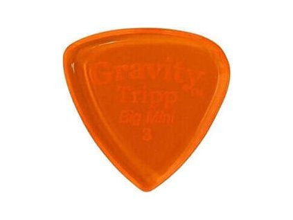 Gravity Picks GTRB3P Tripp Big Mini 3.0mm Polished Orange