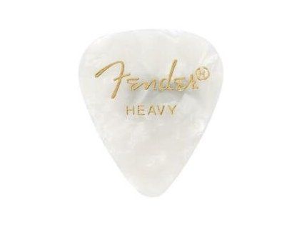 Fender 351 Shape Premium Pick Heavy White Moto