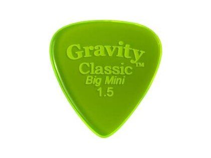 Gravity Picks GCLB15P Classic Big Mini 1.5mm Polished Fl. Green
