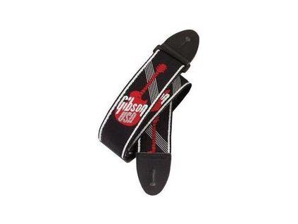 Gibson "2"" Woven Strap w/ Gibson Logo-Red"