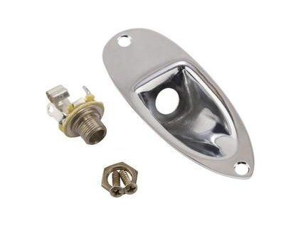 Fender Road Worn Stratocaster Jack Ferrule w/Hardware Silver
